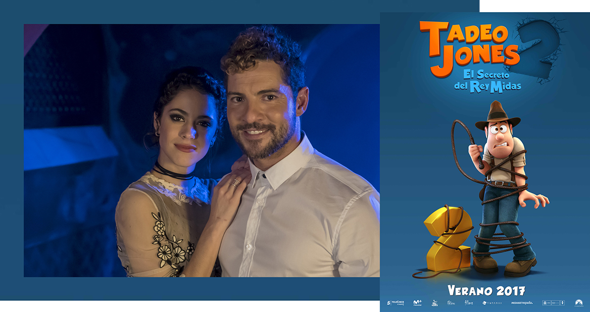 David Bisbal y Tini cantan juntos para ‘Tadeo Jones 2. El secreto del Rey Midas’