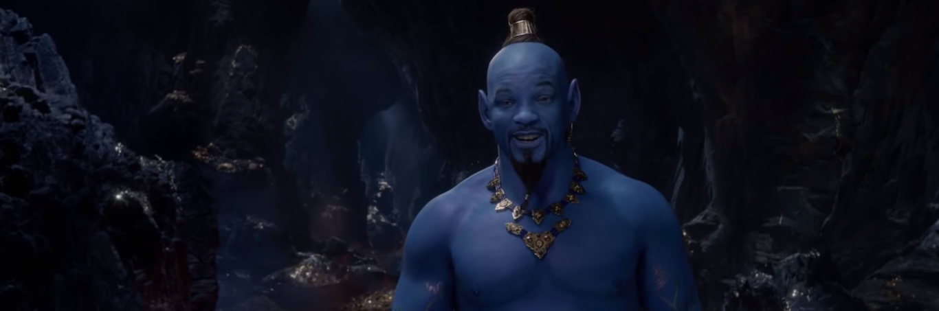 Ya podemos ver a Will Smith como genio en el live action de Aladdín