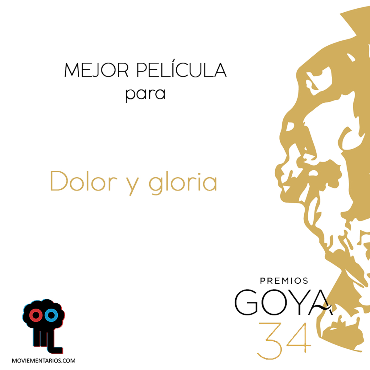 Palmarés de los Premios Goya 2020